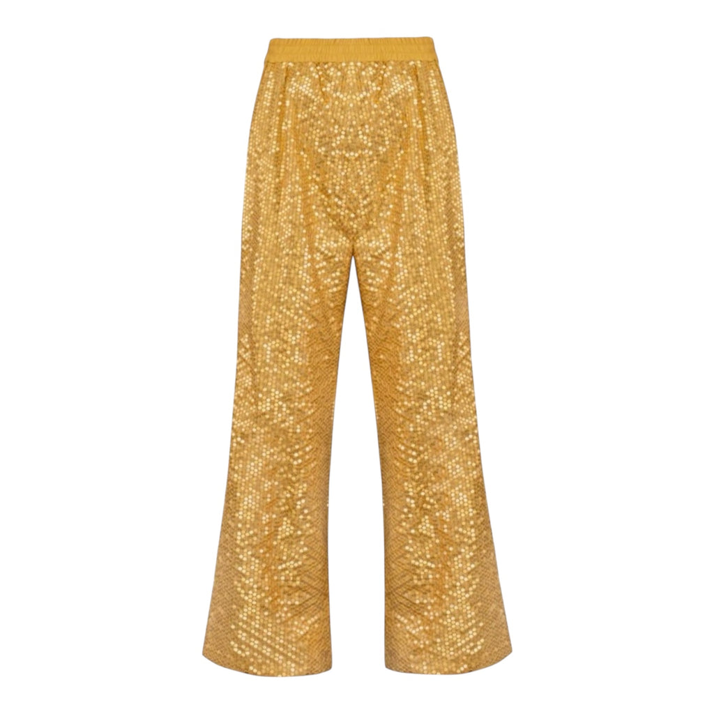 SLEEPER Supernova Gold Sequin Pants Sz Small