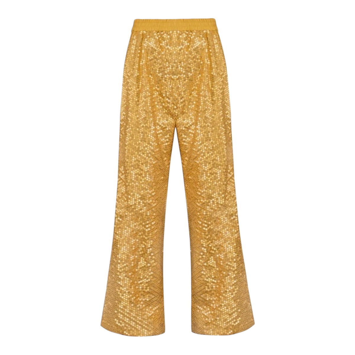SLEEPER Supernova Gold Sequin Pants Sz Small