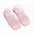 Sleeper Macaroni Strappy Sandals Pastel Pink Sz 39