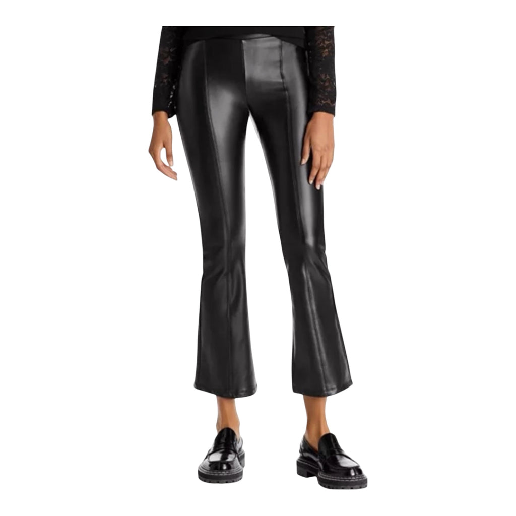 Generation Love Wren Flare Vegan Leather Leggings in Black Sz XXS
