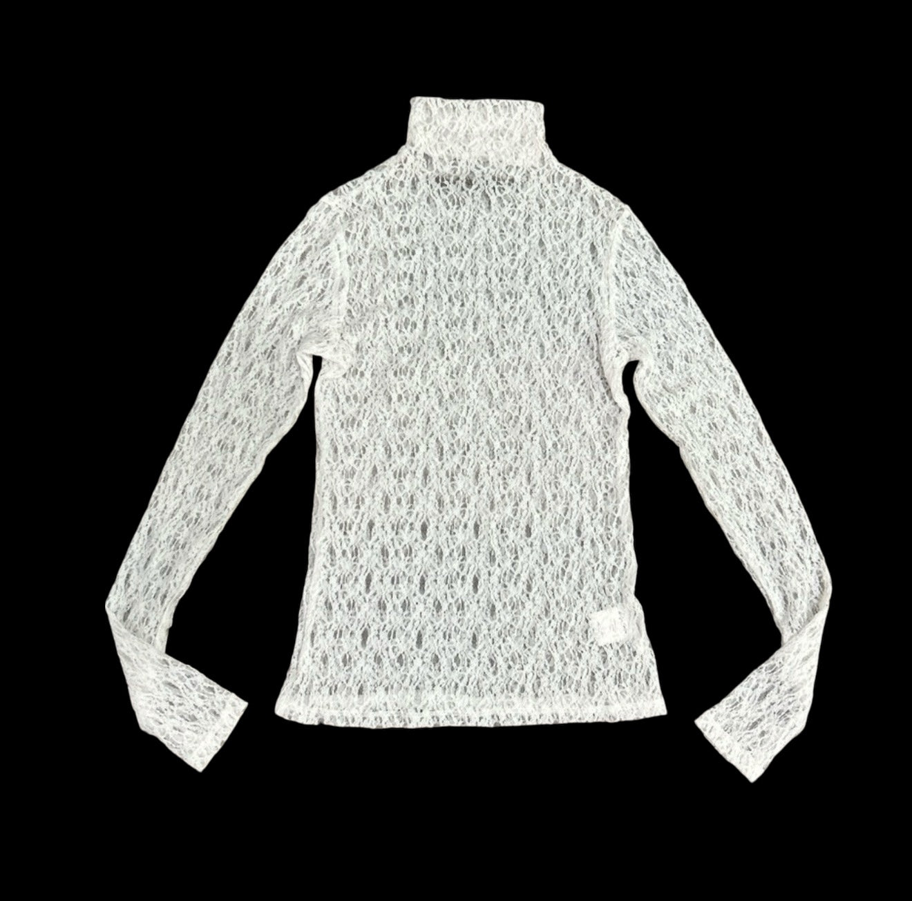 Enza Costa lace turtleneck top in white XS $225