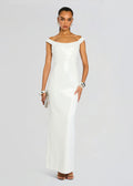 Retrofête Jazmina Sequin Dress White Off Shoulder Mini Medium $898
