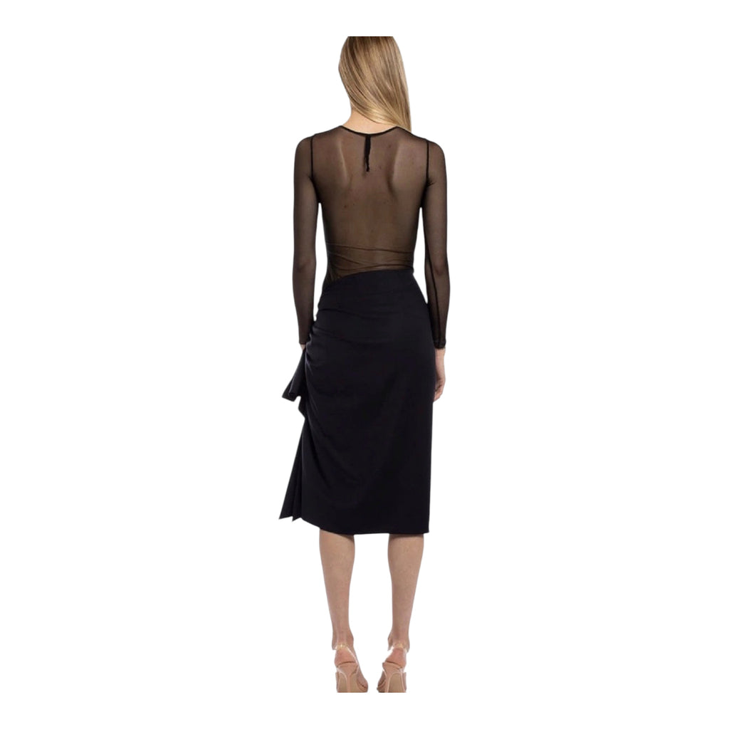 Mother of All Colette Midi Skirt in Black Sz Small