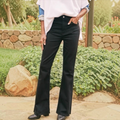 Frank & Eileen Flannigan Flare Jean in Black size 24