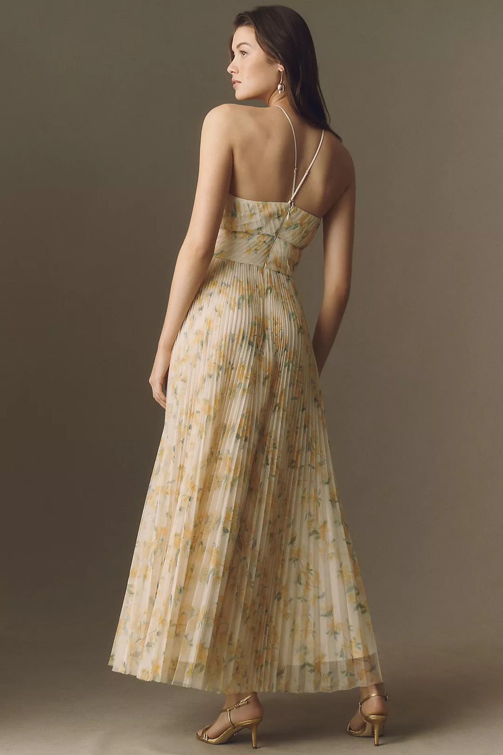 Hutch Blaine Gown Yellow Floral Sz 2