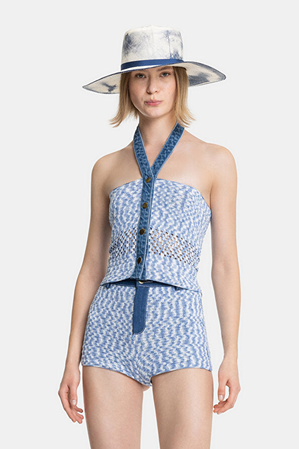 My Beachy Side x Revolve Muse Crochet Mini Shorts Size Small $285