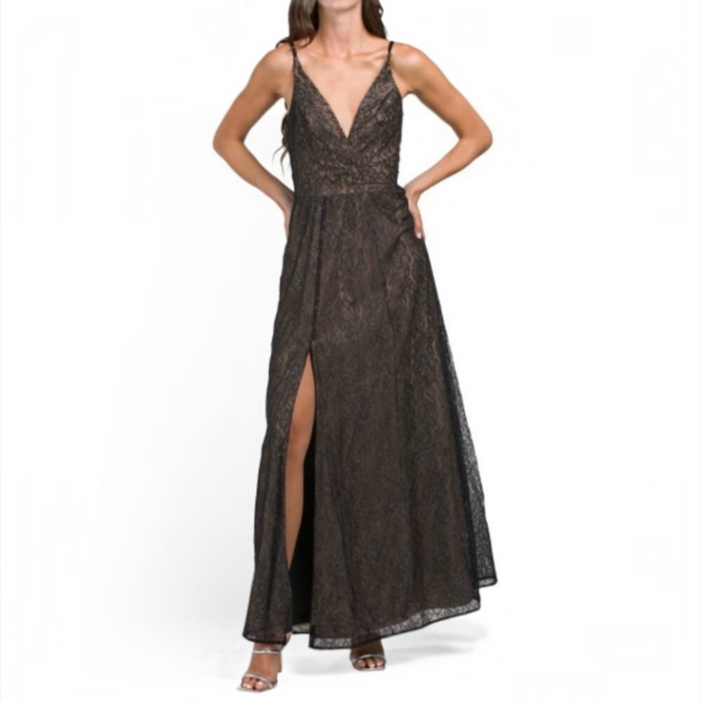 Dress the Population Danae Lace Gown Sz Small