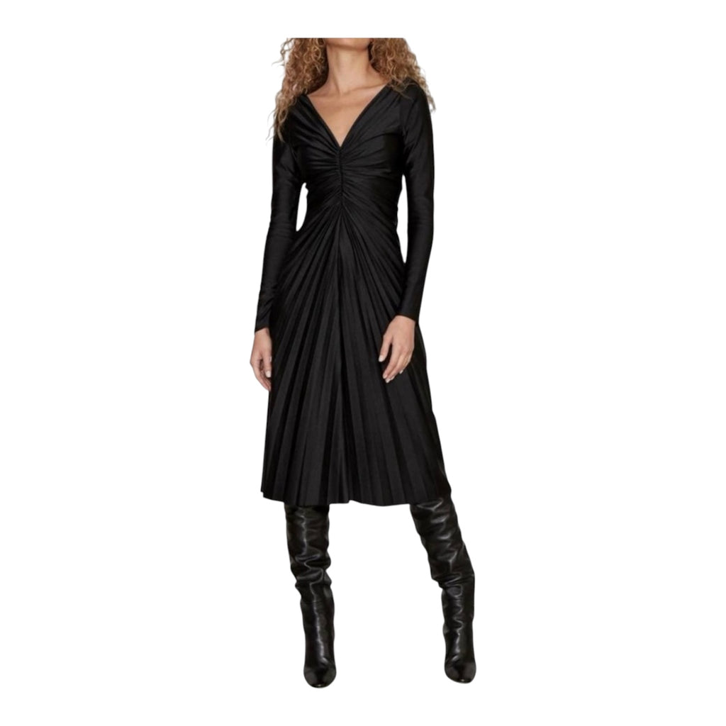 Delfi Collective Francesca Midi Dress In Black Sz XS
