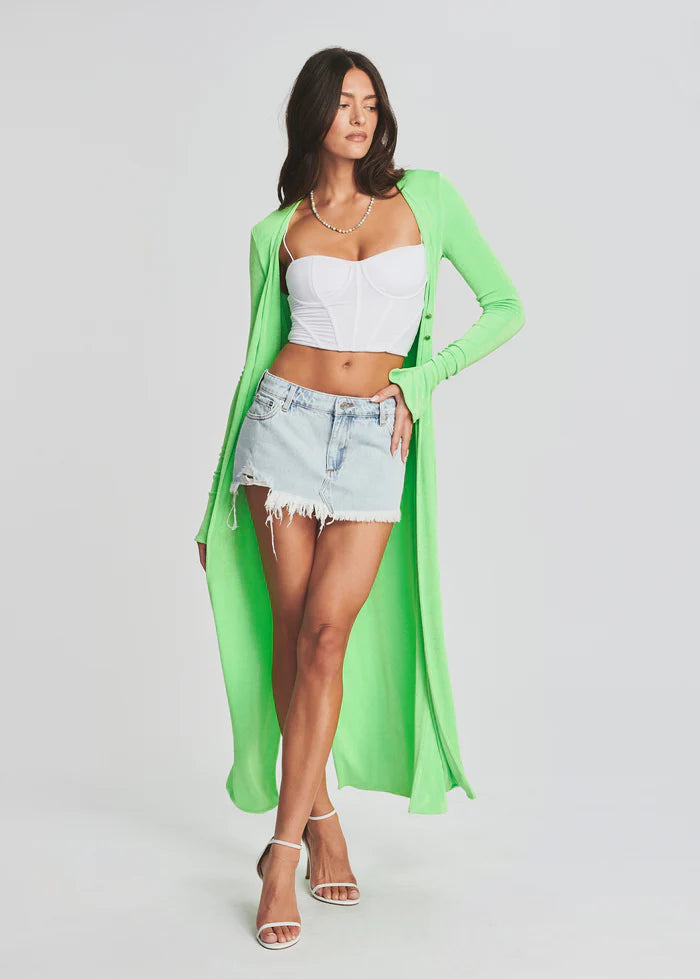 Ser.o.ya Murray Cardigan in Lime Sz Small $295