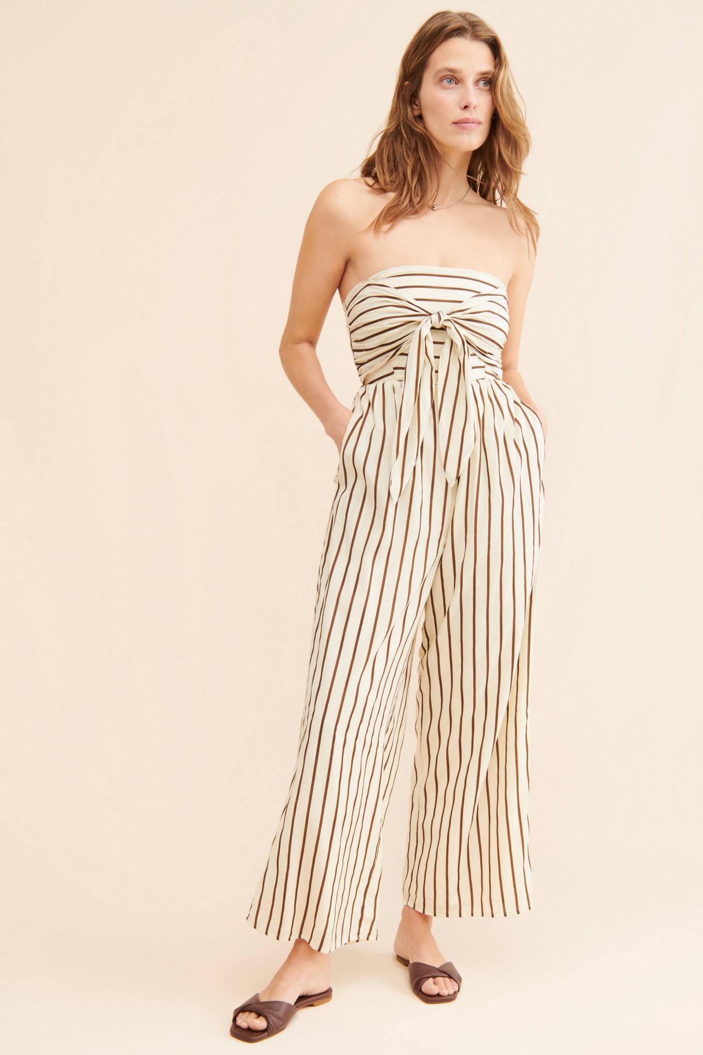 Line & Dot Macario Striped
Jumpsuit Sz Small $149