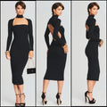 SER.O.YA Black Dani Cut Out
Back Midi Dress Sz Small $265