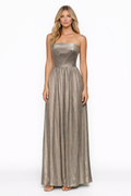 Dress the Population Gold Corset Boning Long Gown Dress Size Small $248
