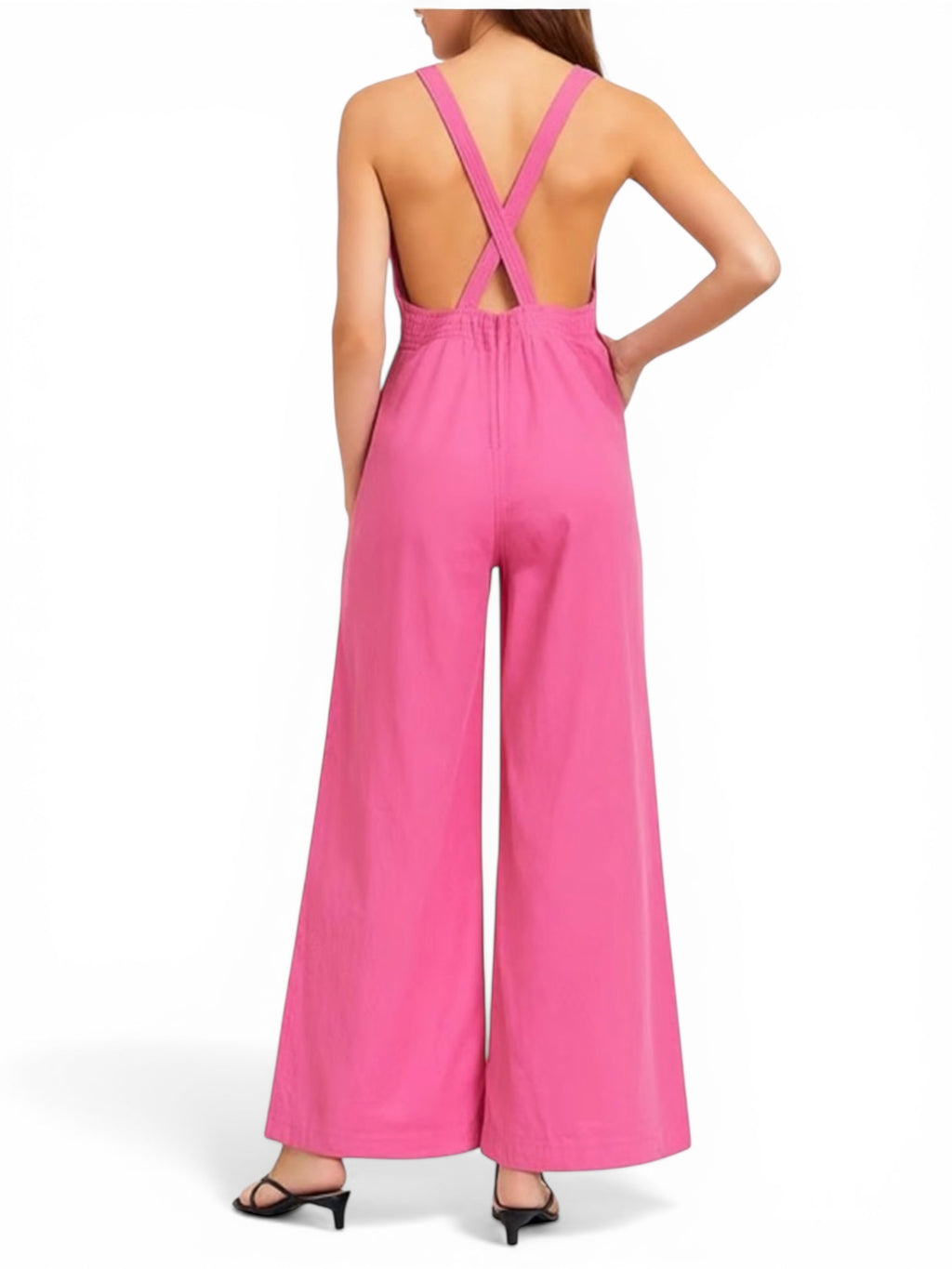 Rolla’s Alice Linen Overalls in Hot Pink Sz 28 $159