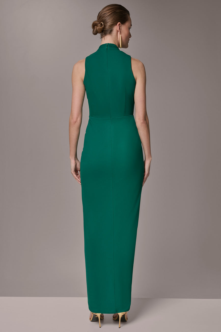 Donna Karan New York Sleeveless Wrap V-Neck Gown – NWT – Size 12 – Lawn Green