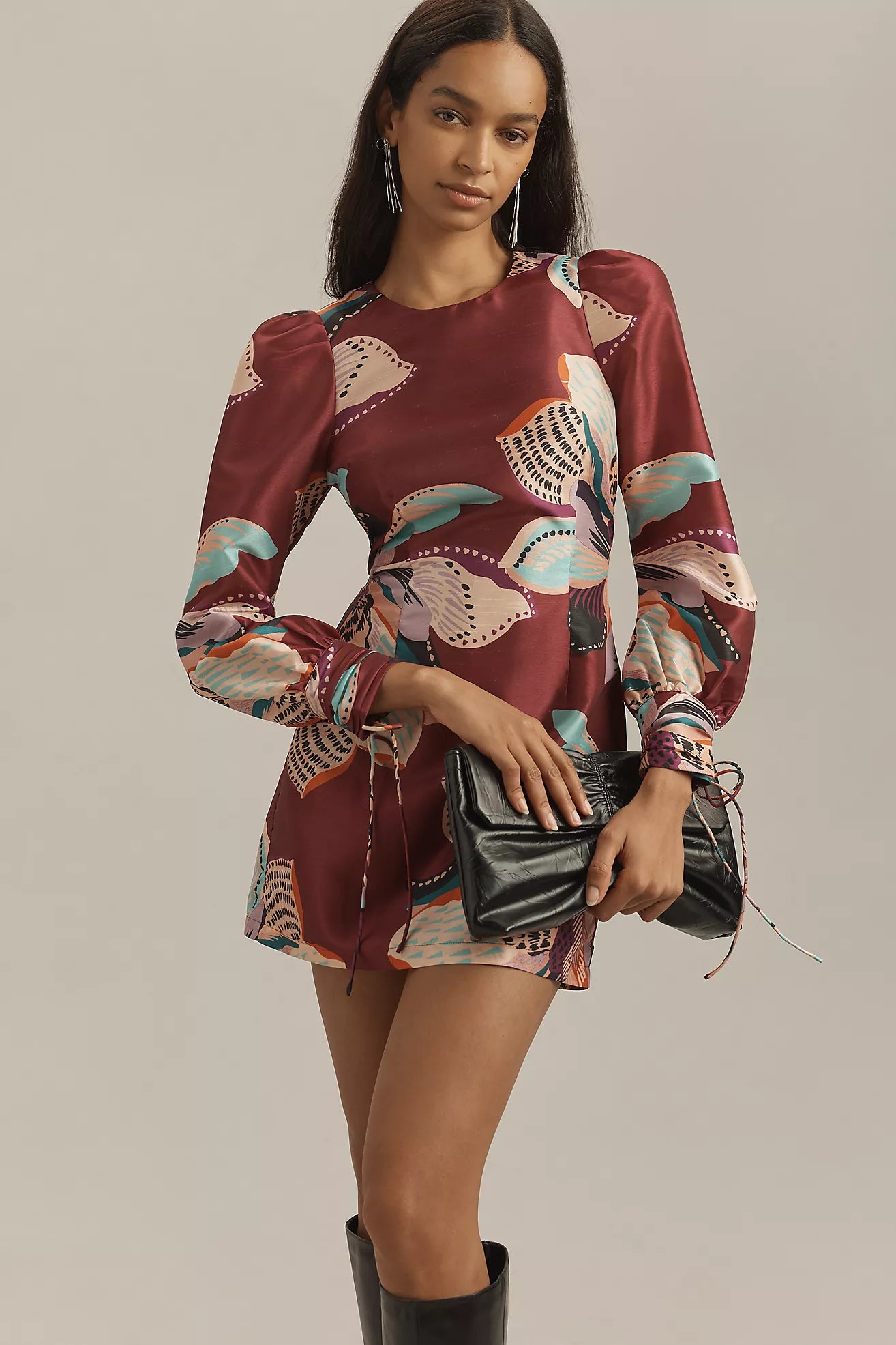 Hutch Long-Sleeve Deva Mini Dress Sz Large $298
