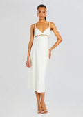 Retrofete ELODIE PEARL DRESS in White Sz Large $698