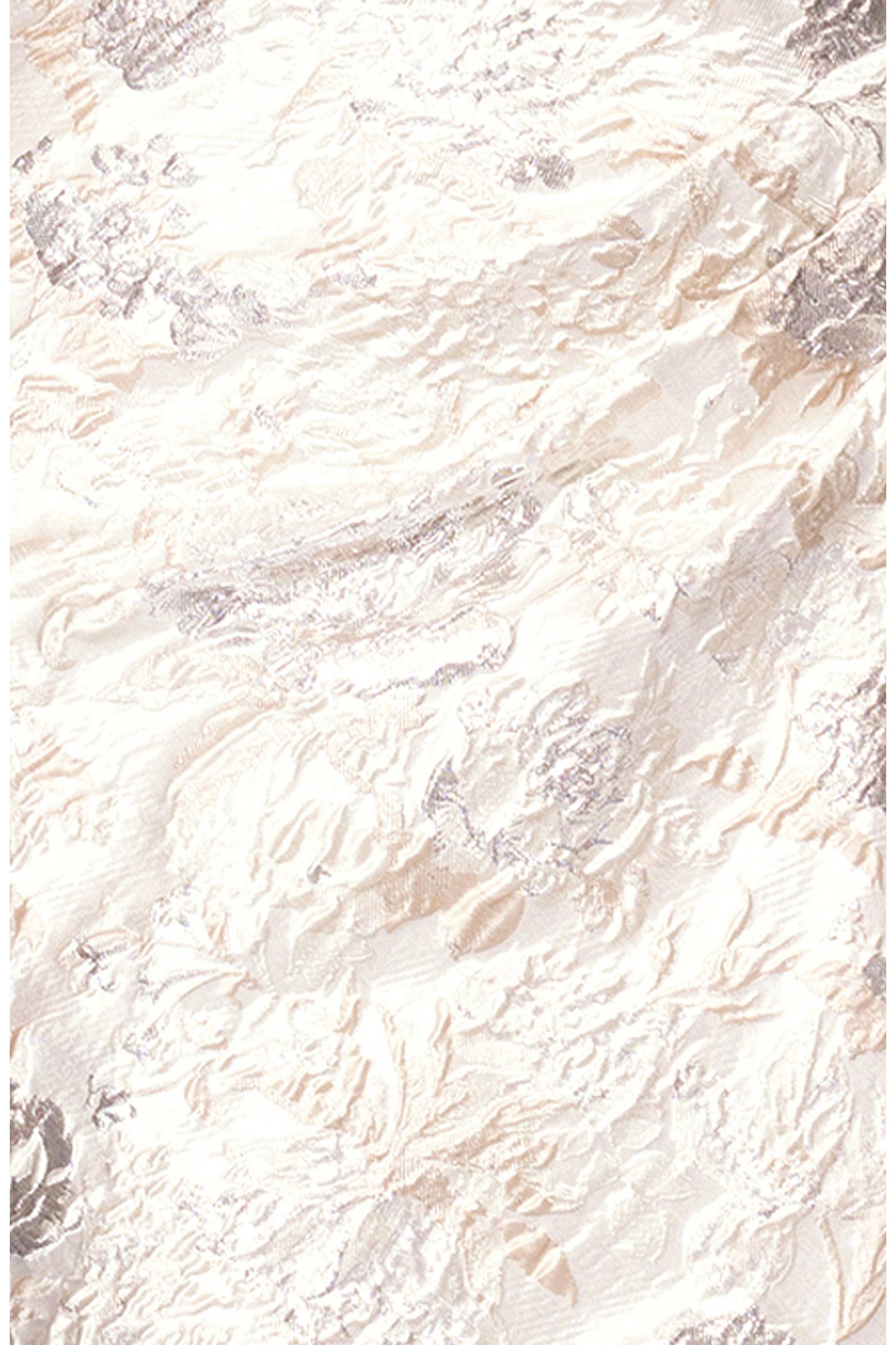 Xscape Evenings Metallic Floral Jacquard One-Shoulder Sheath Cocktail Dress in Champagne NWT Sz 10