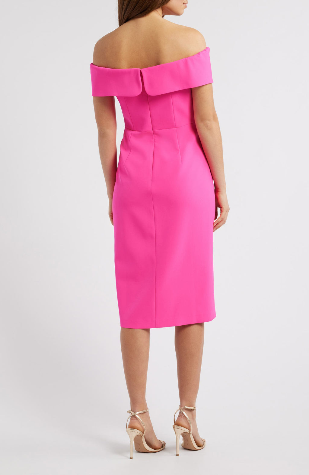 ELIZA J
Bow Off-The-Shoulder Midi Dress Hot Pink Sz 6 $188