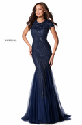 Sherri Hill 51426 Navy Beaded
Mermaid Gown NWT Size 6 $650