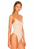 Onia Isabella One-Piece Swimsuit in Tricot Tan Orange Size Large