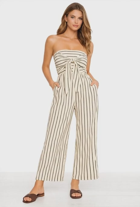 Line & Dot Macario Striped
Jumpsuit Sz Small $149