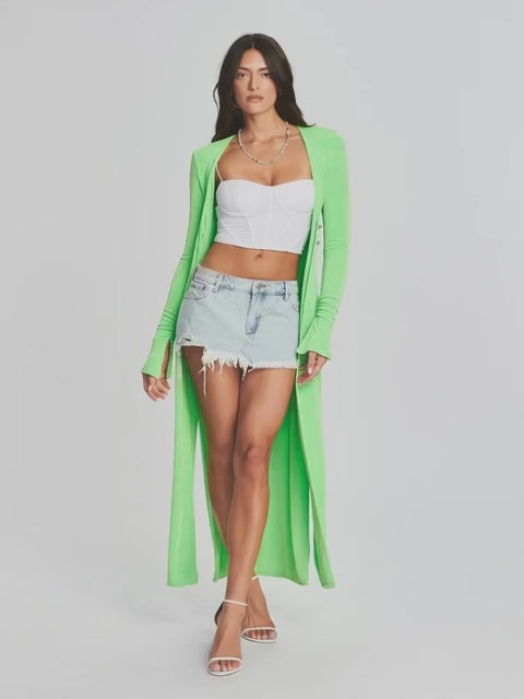 Ser.o.ya Murray Cardigan in Lime Sz Small $295
